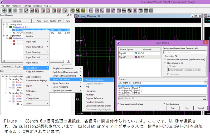 SBench 6の信号処理